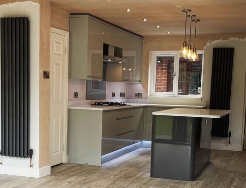 Kitchen extension with bi-fold doors in Hilderstone
